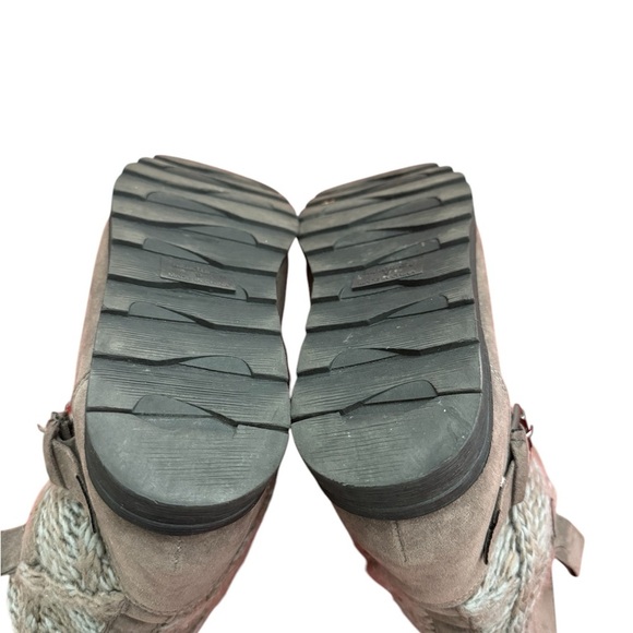 Muk Luks Water Resistant Knit Faux Fur Winter Boots Size 9 - Picture 6 of 8